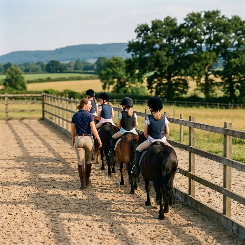 Cours de poney à Usson-en-Forez, Loire